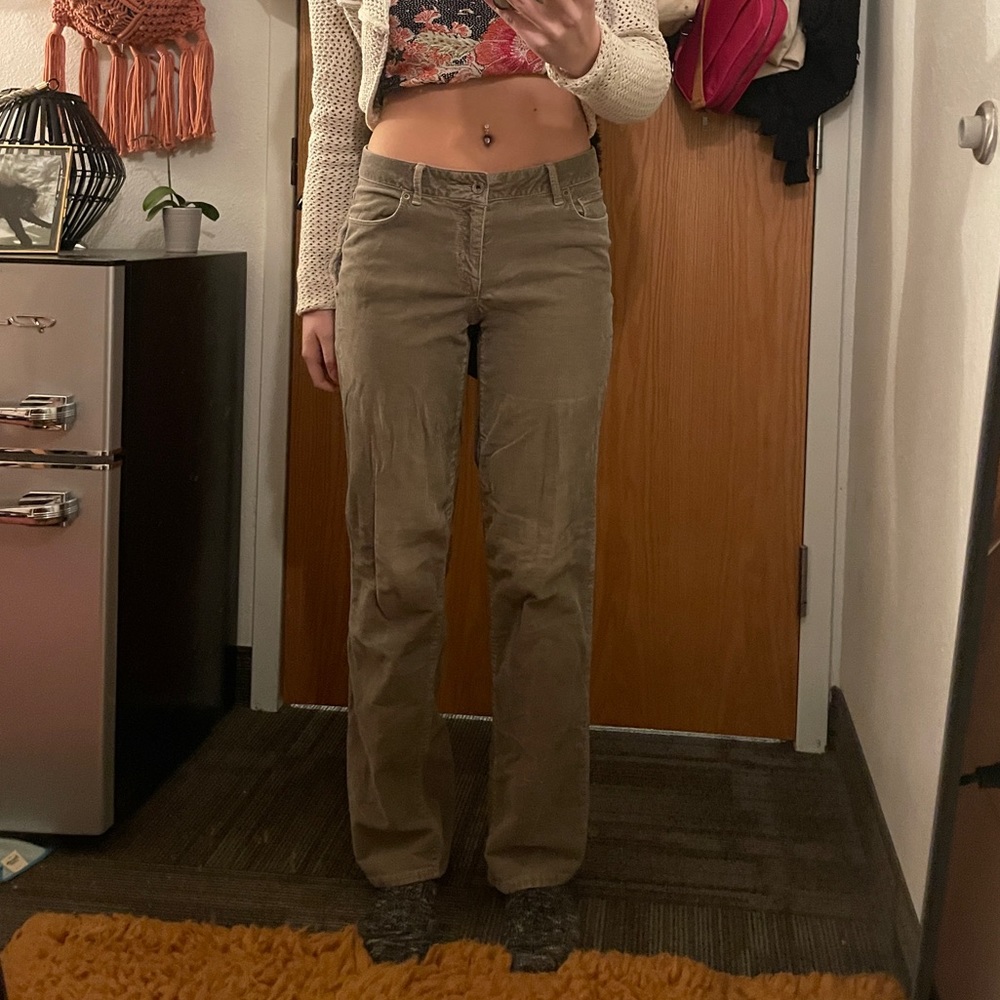 Brown/Grayish Corduroy Pants